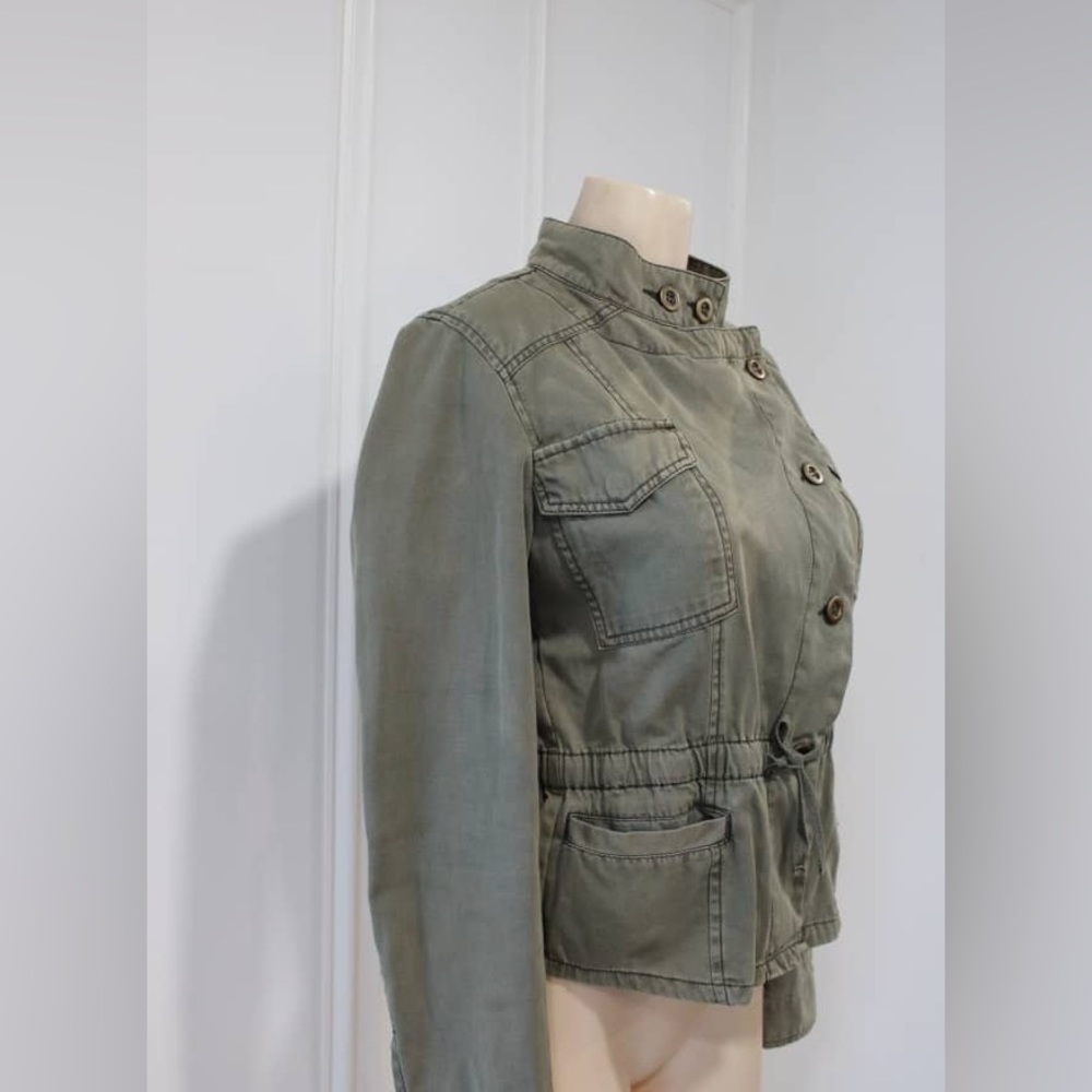 American Rag Cinch Waist Utility Style Jacket Army Green Size Medium